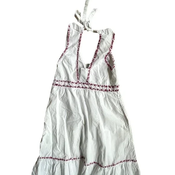 Anthropologie Akemi + Kin White Halter Midi Dress 0 - Picture 4 of 12